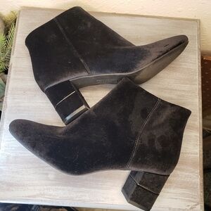 Alfani Black Velvet Ankle Boots